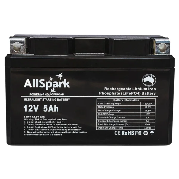 ALLSPARK 5AH 12V 180CCA ULTRALIGHT LITHIUM BATTERY at Signature Batteries