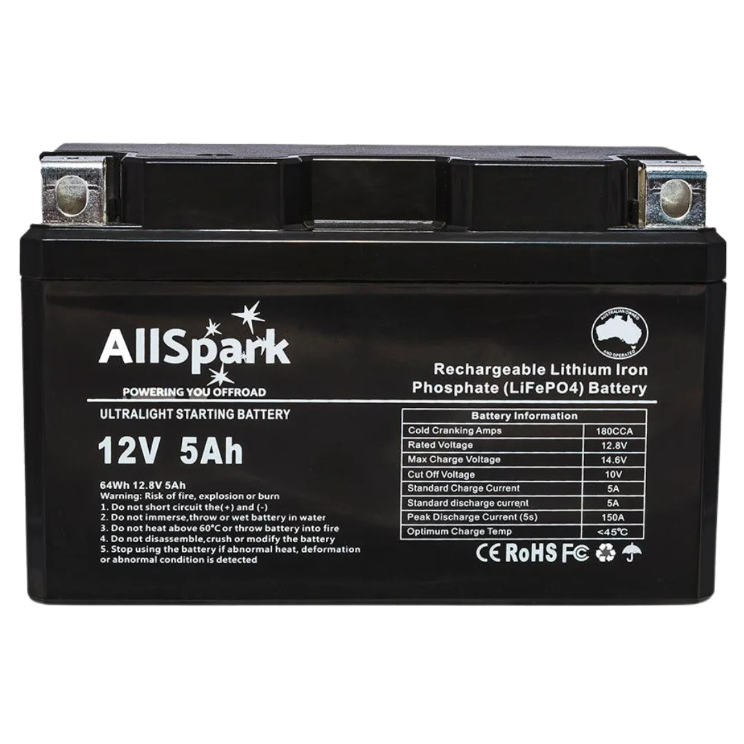 ALLSPARK 5AH 12V 180CCA ULTRALIGHT LITHIUM BATTERY at Signature Batteries
