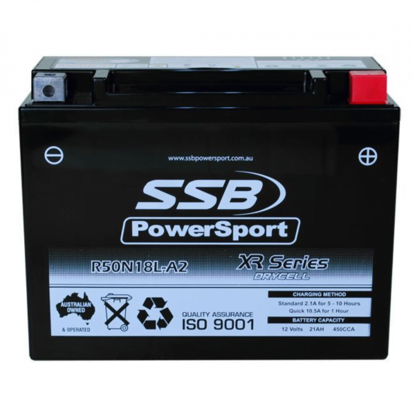 SSB R50N18L-A2 XR Series Motorcycle Battery