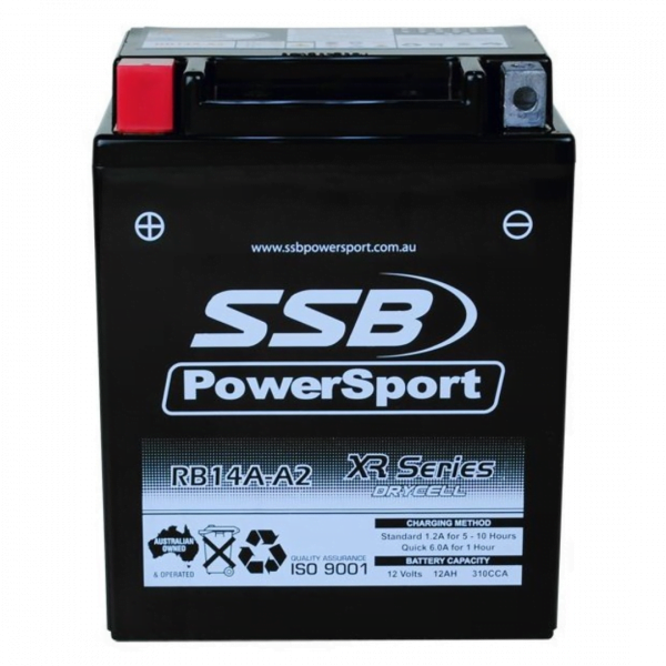 SSB RB14A-A2 XR Series Motorcycle Battery