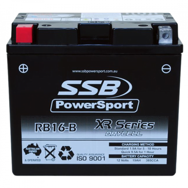 SSB RB16-B XR Series Motorcycle Battery at Signature Batteries