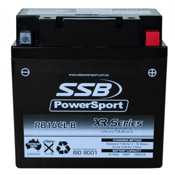 SSB RB16CL-B XR Series Motorcycle Battery at Signature Batteries