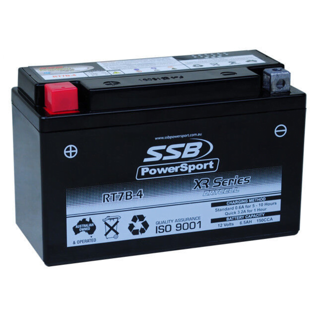 SSB RT7-B4 XR Series Motorcycle Battery