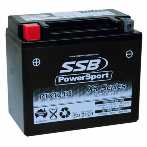 SSB RTX12-BS XR Series Motorcycle Battery