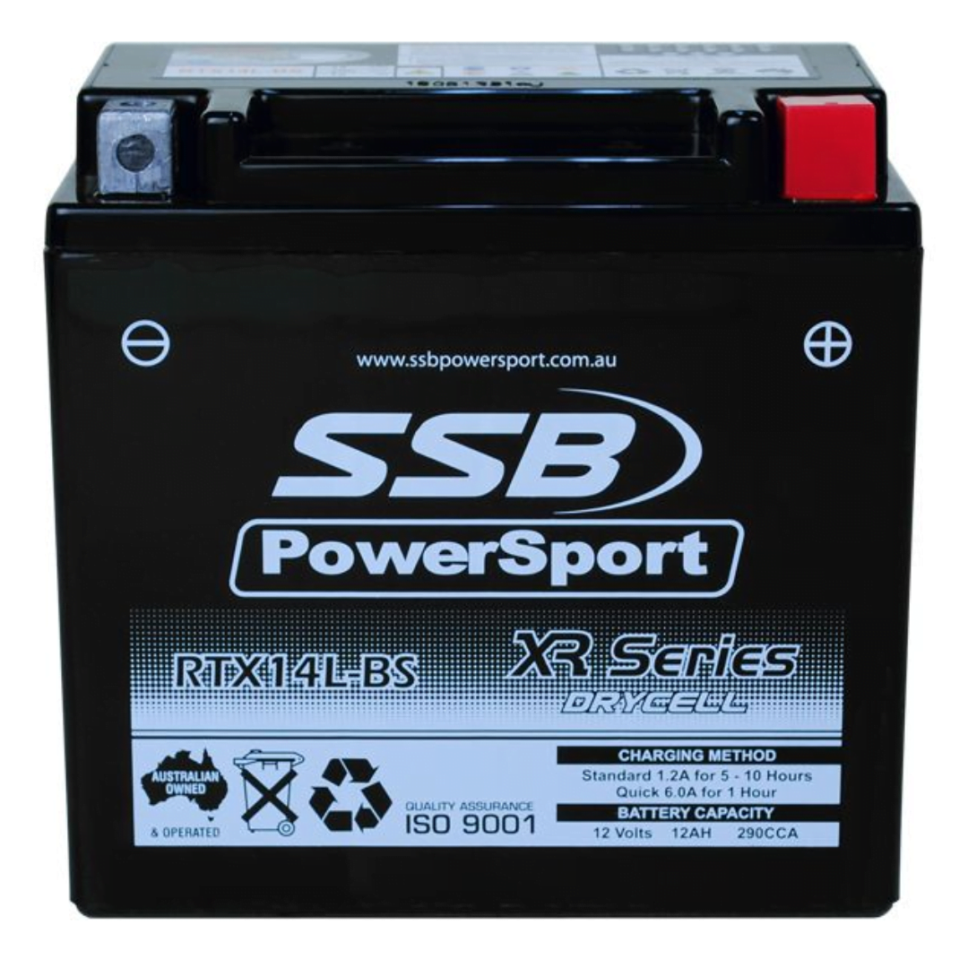 SSB RTX14L-BS XR Series Motorcycle Battery