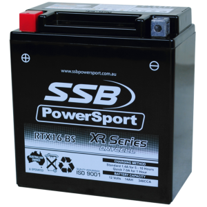 SSB RTX16-BS XR Series Motorcycle Battery