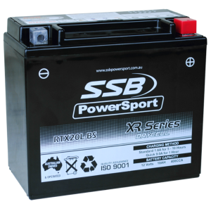 SSB RTX20L-BS XR Series Motorcycle Battery