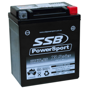 SSB RTX7L-BS XR Series Motorcycle Battery