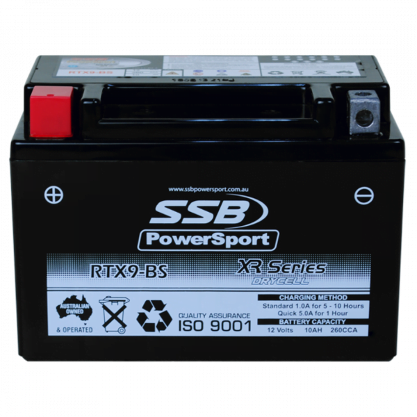 SSB RTX9-BS XR Series Motorcycle Battery