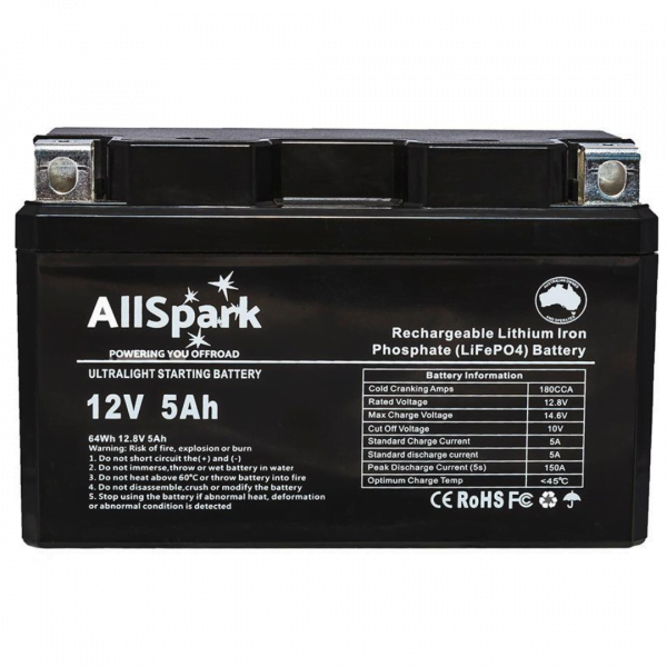 AllSpark AH 12V 180CCA UltraLight Lithium Motorsport Battery at Signature Batteries