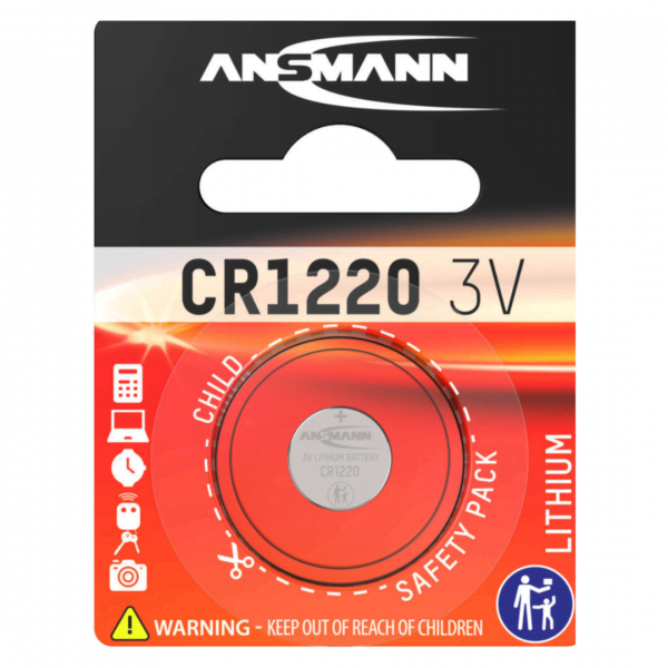 Ansmann CR1220-BP1 Lithium Coin Battery at Signature Batteries