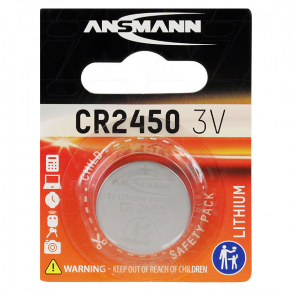 Ansmann CR2450-BP1 Lithium Coin Battery at Signature Batteries