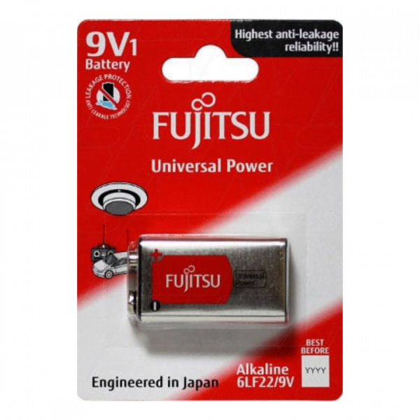 Fujitsu 6LF22 9V Alkaline Battery 6LF22(1B)FU at Signature Batteries