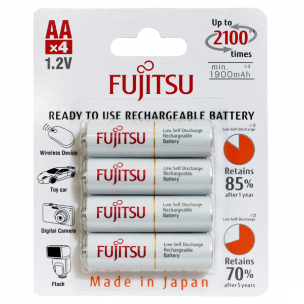 Fujitsu HR-3UTC(4B) AA Ready to use LSD NiMH batteries 4Pack at Signature Batteries