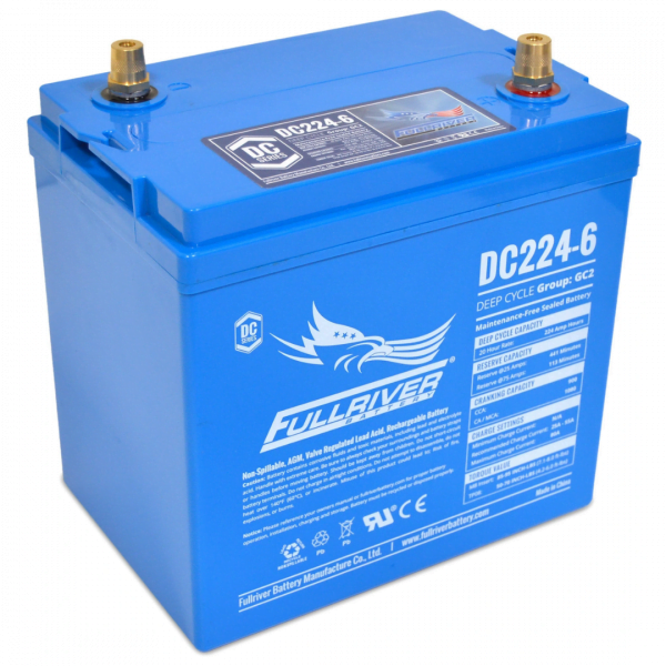 FullRiver DC224-6 (6 Volt) Deep Cycle AGM Battery at Signature Batteries