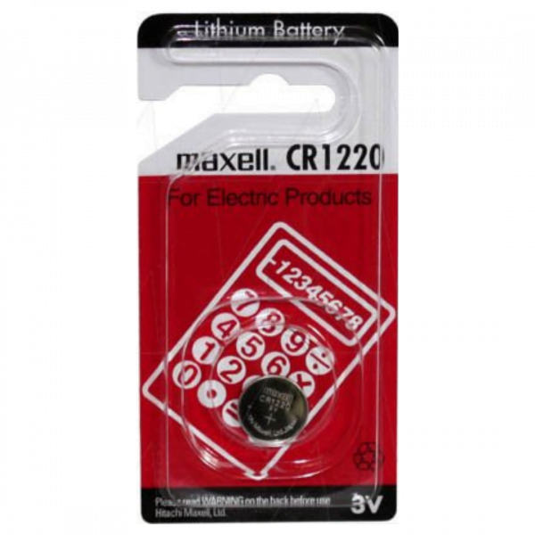 Maxell CR1220-BP1 Consumer 3V Lithium Battery at Signature Batteries