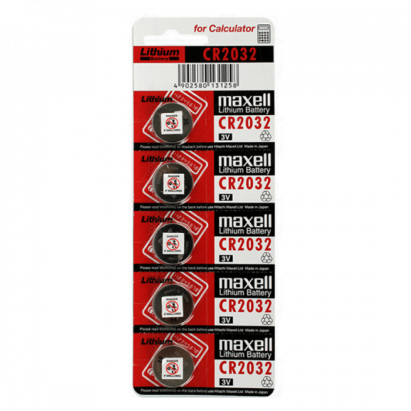 Maxell CR2032-BP5 Lithium Button Battery at Signature Batteries