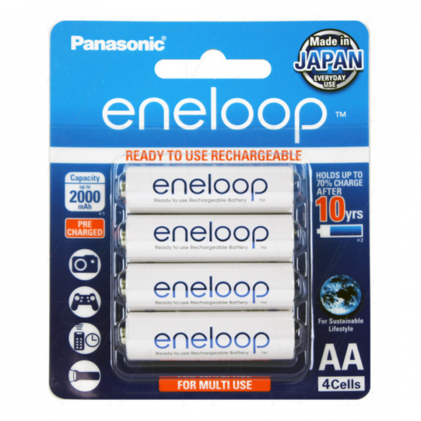 Panasonic Eneloop BK-3MCCE4BA rechargeable AA battery at Signature Batteries