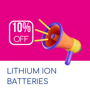 10% Off on Lithium Ion Batteries