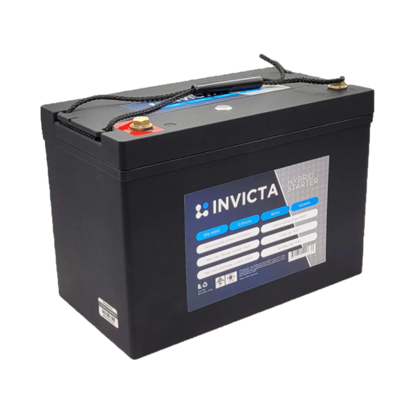 Invicta Hybrid Starter Lithium Battery 12V 80Ah SNLH95D