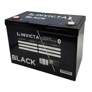 Invicta Black 12.8V 100Ah Lithium Battery SNLB12V100BT